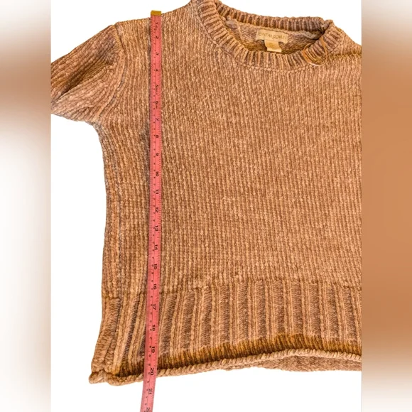 Cynthia Rowley Chenille Sweater Sand Beige Color Sz S - Picture 4 of 9